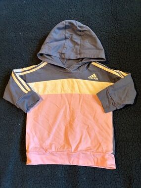 adidas Kids Hooded Colorblock Sweatshirt
